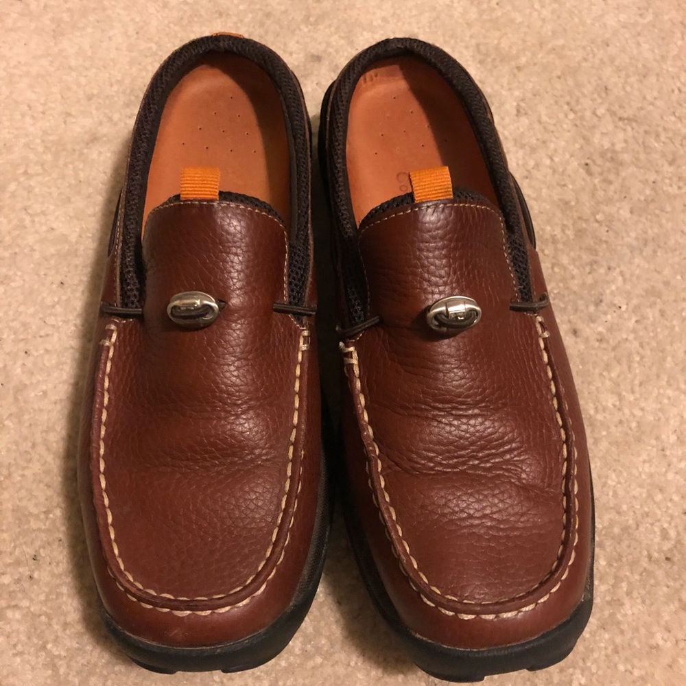 Cole Haan brown leather clogs